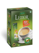 Lemor Cardamom Flavored Instant Unsweetened Tea (One Pack of 10 Sachets)