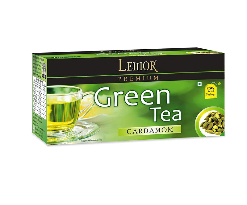 Lemor Cardamom Green Tea 25 Tea bag Box